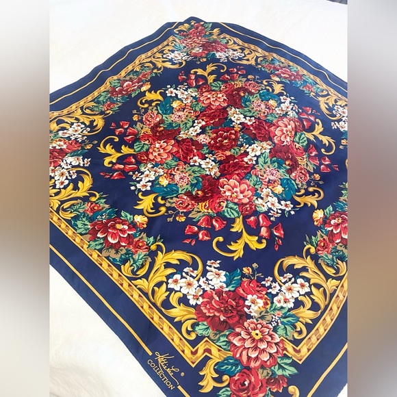 Kathie Lee Collection Floral Square Scarf - Picture 5 of 8